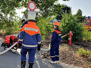 Bild Jugendfeuerwehren üben gemeinsam