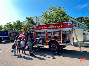 Bild Blaulichttag an der GMS Vilseck