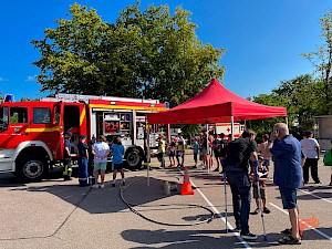 Bild Blaulichttag an der GMS Vilseck