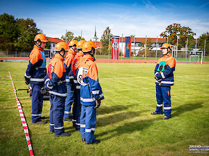 Bild GJF Vilseck tritt mit Gruppe und Staffel zur Abnahme an