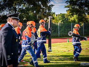Bild GJF Vilseck tritt mit Gruppe und Staffel zur Abnahme an